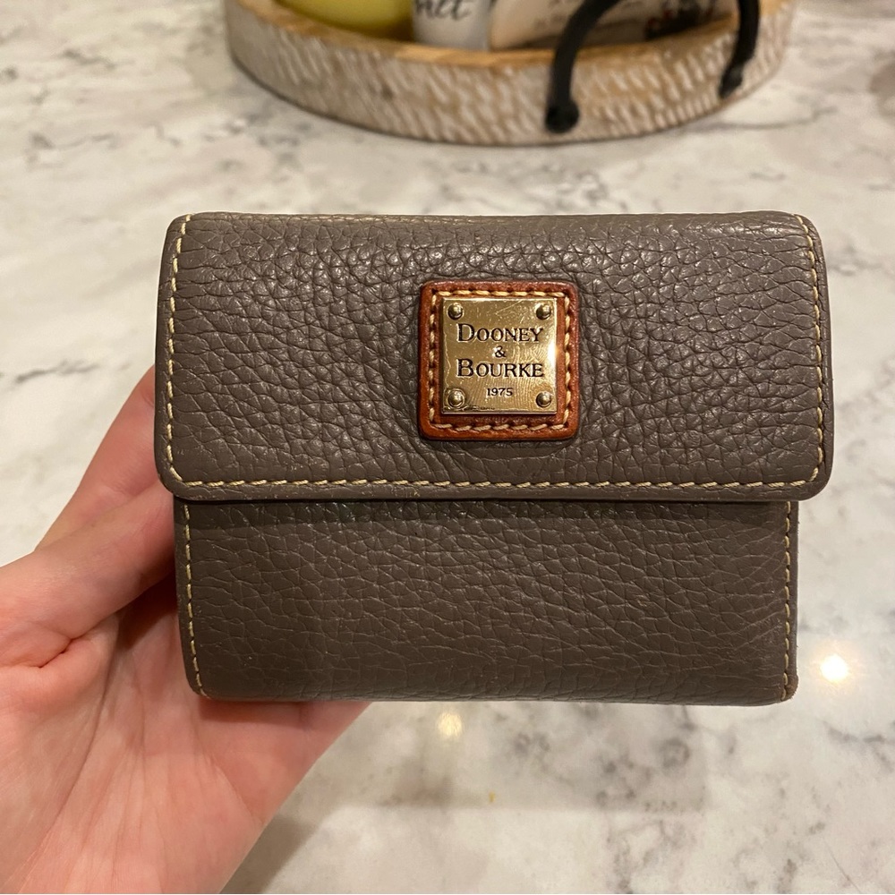 COPY - Dooney and Bourke Trifold Pebble Grain Leather Wallet